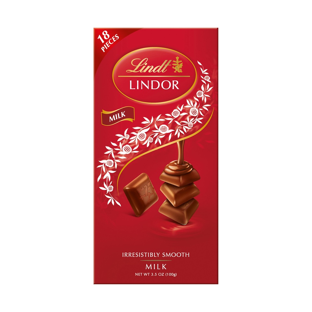 Lindt Lindor Milk Chocolate Bar 100G [Switzerland] | Shopee Singapore