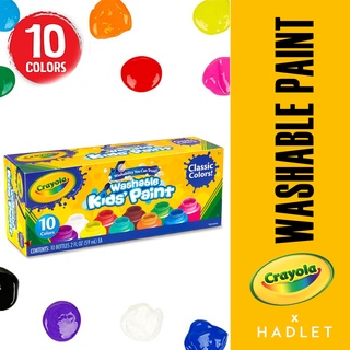 Crayola Washable Kids Paint Set (12ct), Classic and Glitter Paint for Kids,  Arts & Crafts Supplies, Toddler Paint, Ages 3+ [ Exclusive]
