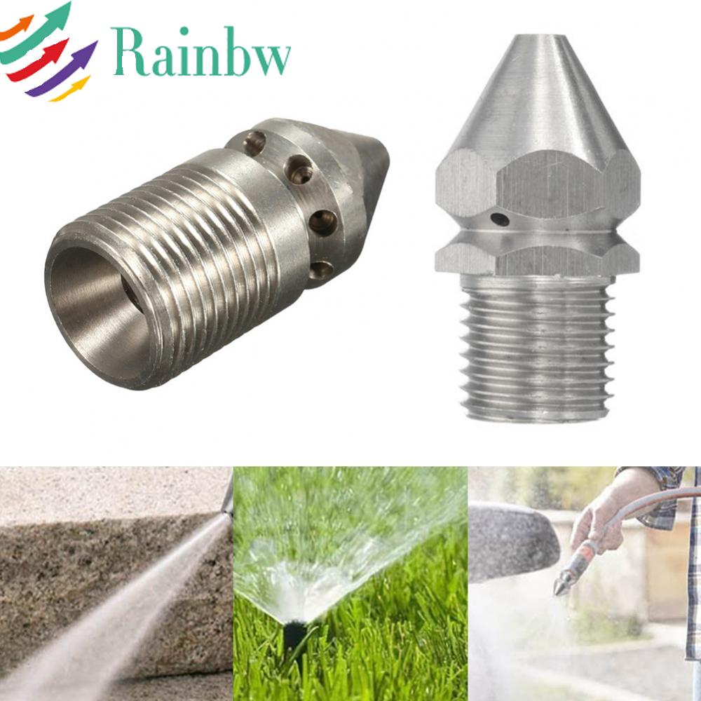 Pressure Washer Drain / Sewer Cleaning Jetter Nozzle 3/8\" 9 Jets Male