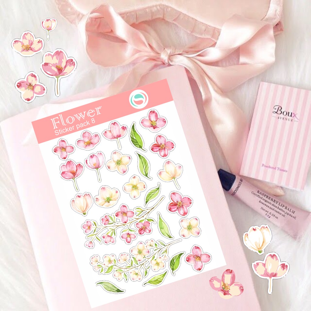 FLS1-50 Tumblr Sticker | Aesthetic STICKERS| FLOWER SERIES Gift ...