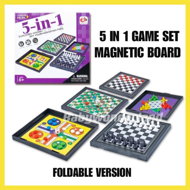 Magnetic 10-in-1 Game Set – Chess, Checkers, Ludo & More main image 1
