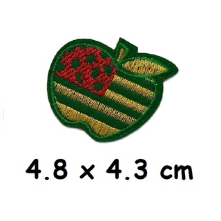 Fruit and Vegetable Fabric Patches, Iron-On Embroidered Patch Sew On Patch,  DIY Clothing Craft Decoration Accessories Watermelon Banana for Jeans