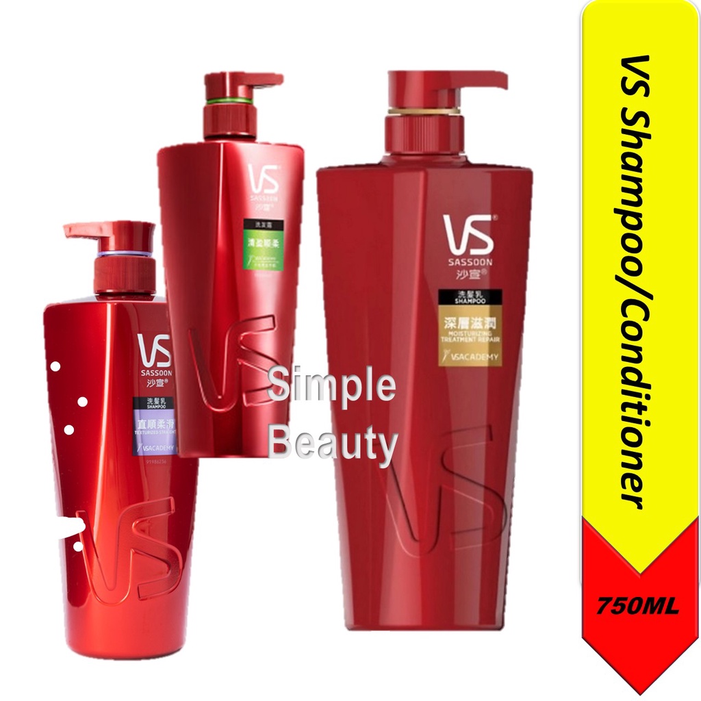 VS Sassoon Shampoo/ Conditioner, 750ml | Shopee Singapore
