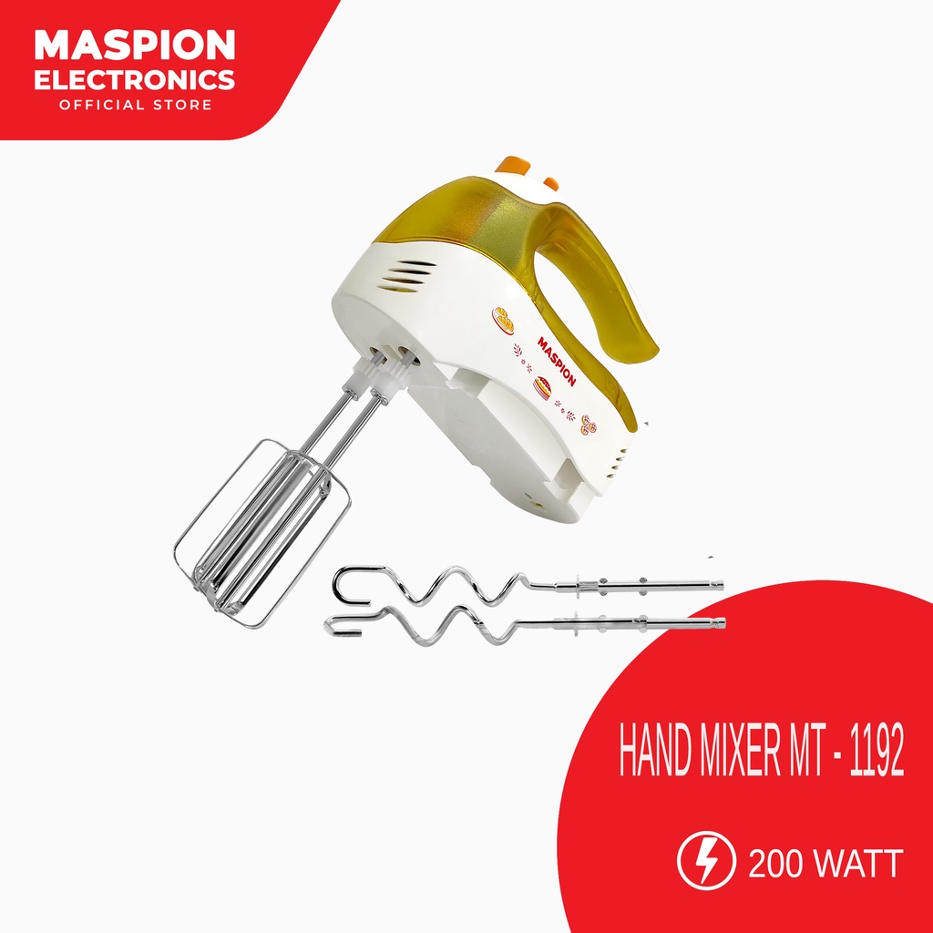 Maspion Electric Hand Mixer Pencampur Elektrik MT-1192 - Gambar 2
