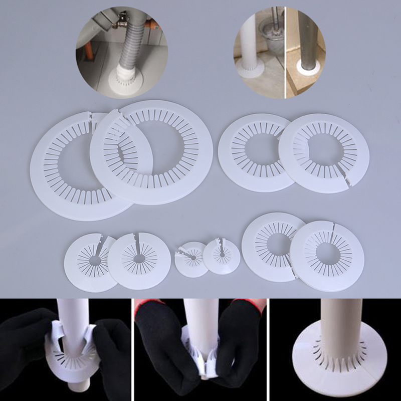 【hot sale】2pcs wall hole duct cover shower faucet angle valve Pipe plug ...