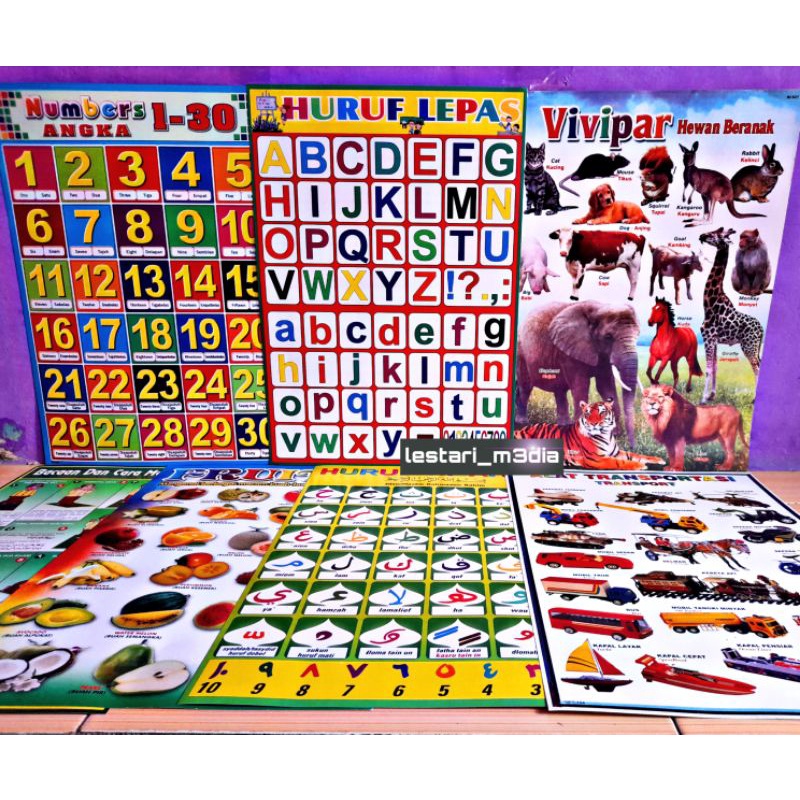 Transfiguration poster/Letter Recognition Educational Wall poster/Fruit ...