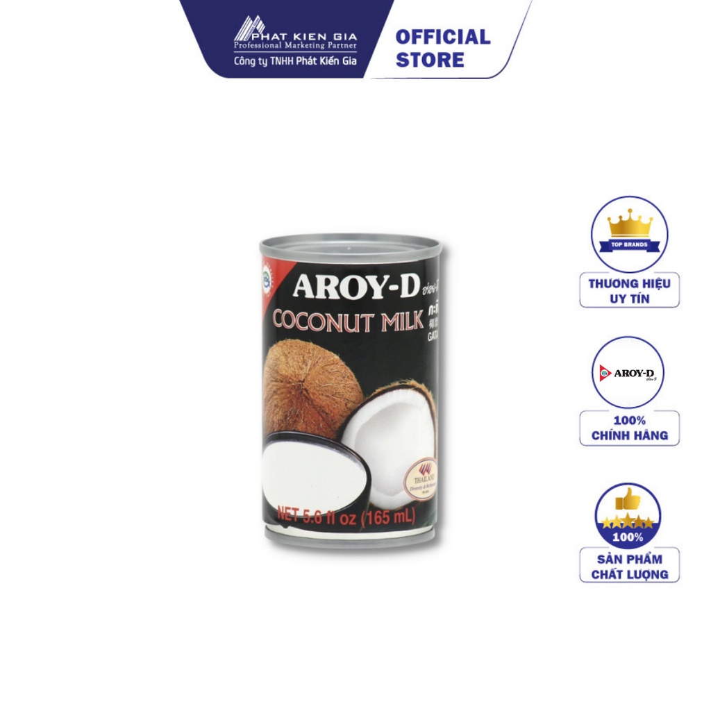 Aroyd Coconut Milk 165ml (Thailand) Shopee Singapore