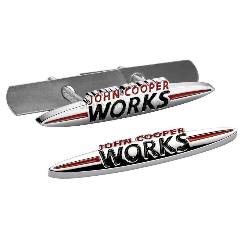 3d Metal John Engineering Front Grille Badge JCW Logo Car Sticker Mini ...