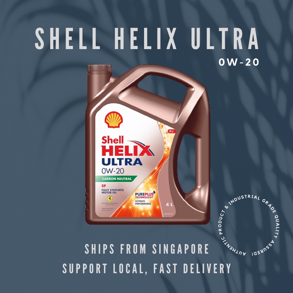 Shell Helix Ultra 0W20 (4L) Engine Oil (SG) Shopee Singapore