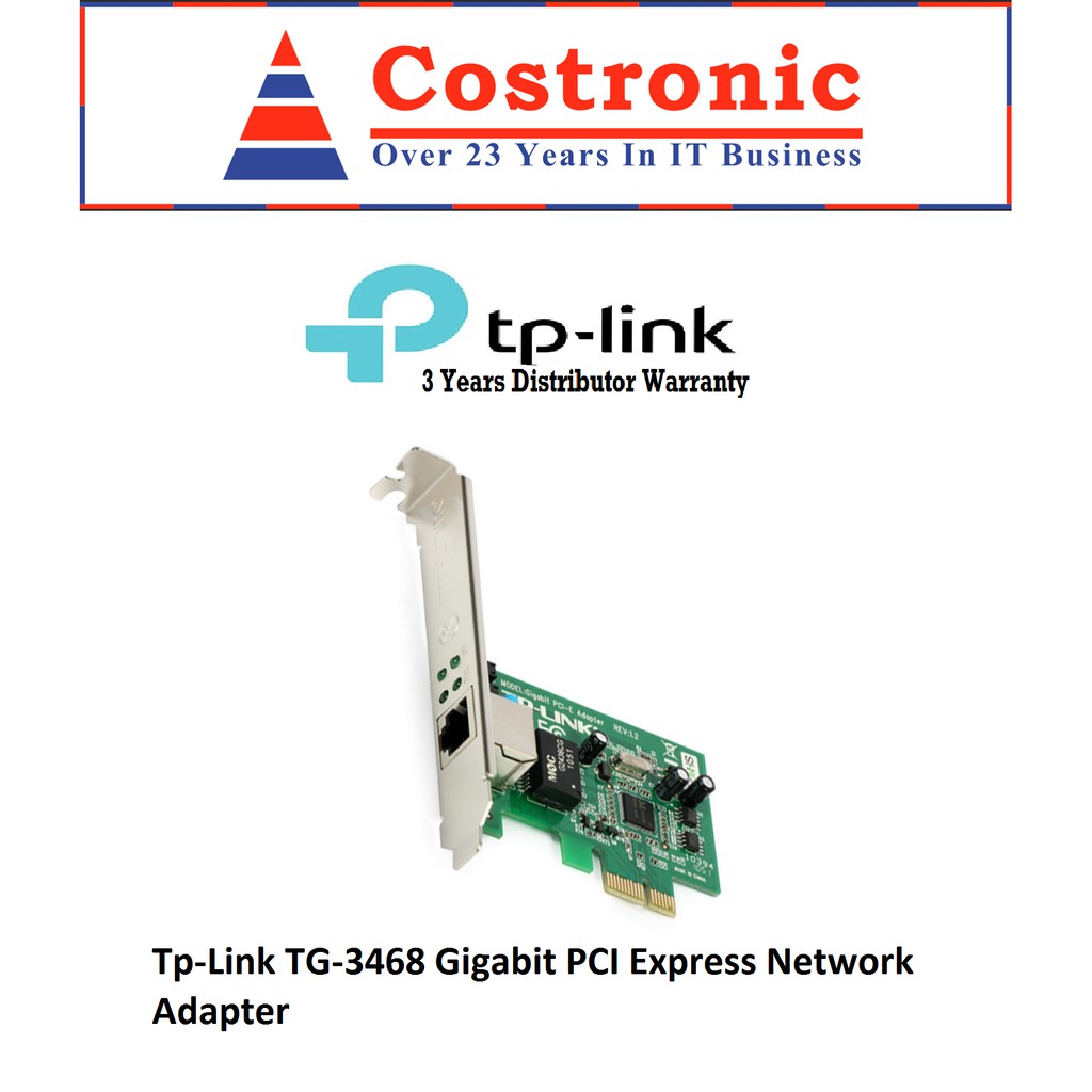 TP-LINK TG-3468 GIGABIT PCI EXPRESS NETWORK ADAPTER | Shopee Singapore