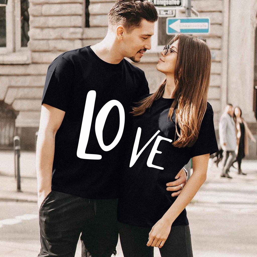 Fashion Couples T Shirts Girlfriend Boyfriend Shirt Matching Streetwear Wedding Gift Anniversary Gift Love T Shirts