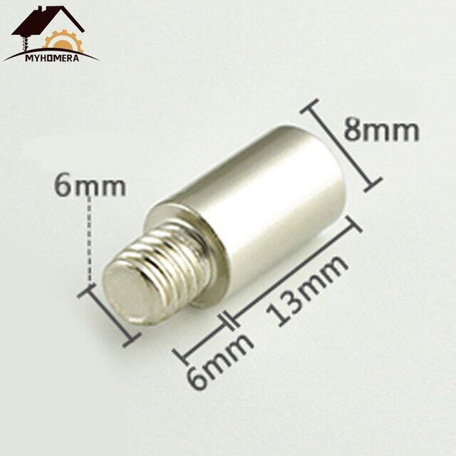 Myhomera 10pcs M8 Shelf Support Solid Pin Stud Pegs Nut Screw Sets