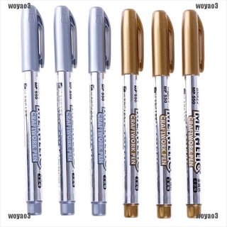 Baoke Diy Metal Waterproof Permanent Paint Marker Pens 6colors