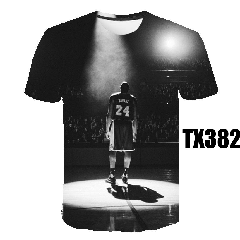 Kobe Bryant Jersey Summer Top Mens Oversized T Shirt 3D Print Kobe Bryant T-Shirt Short Sleeve Streetwear Gym Clothing