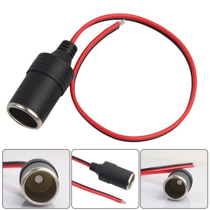 Lighter Socket + Thick Cable Female Cigarette Lighter Car Socket ...