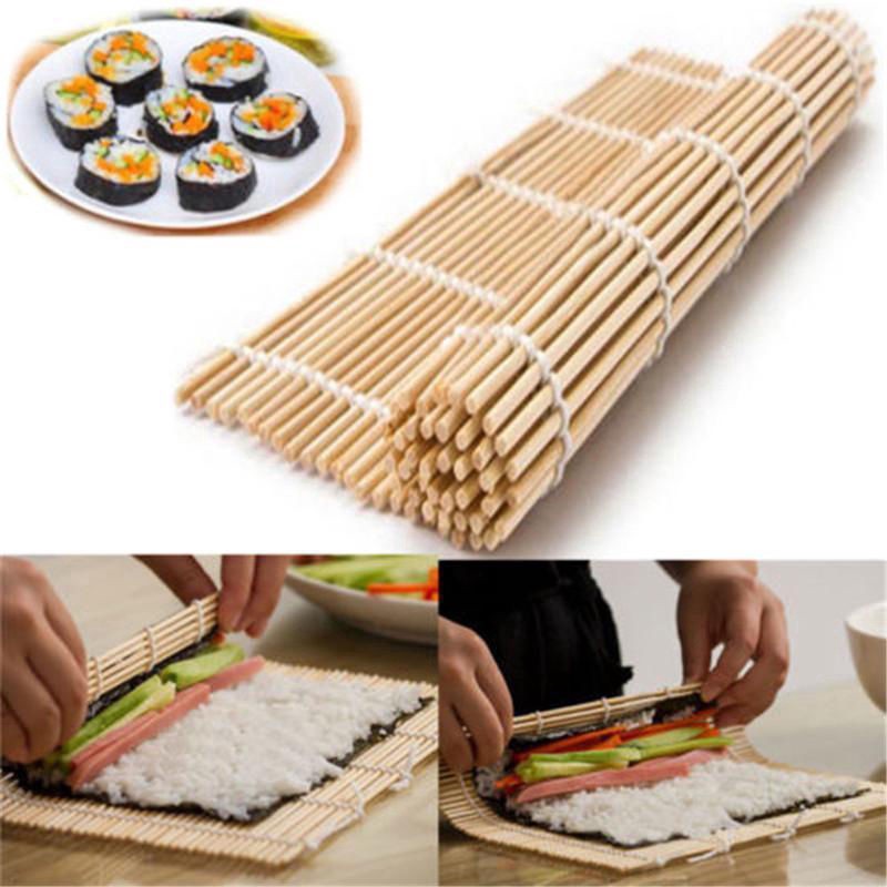 Bamboo Rolling Mat DIY Onigiri Rice Roller Sushi Making Kit Sushi