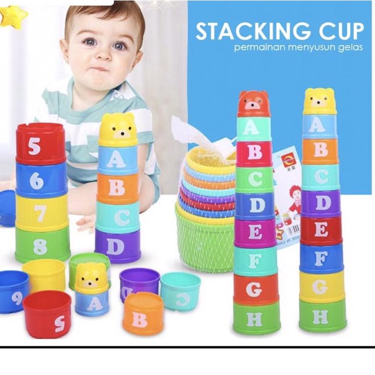 Children's Toys BABY STACKING CUP / Toys SENSORY PLAY Glass Children ...