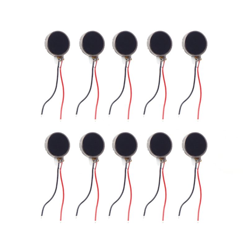 RR 10x3mm Mini Vibration Motors DC 3V 10000rpm Flat Coin Button-Type ...