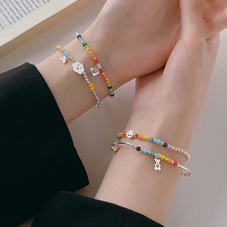 5pcs/set Colorful Stackable Letter Bracelets For Women Clay Multi-layer  Layering Bracelet Friendship Beads Jewelry Gift - AliExpress