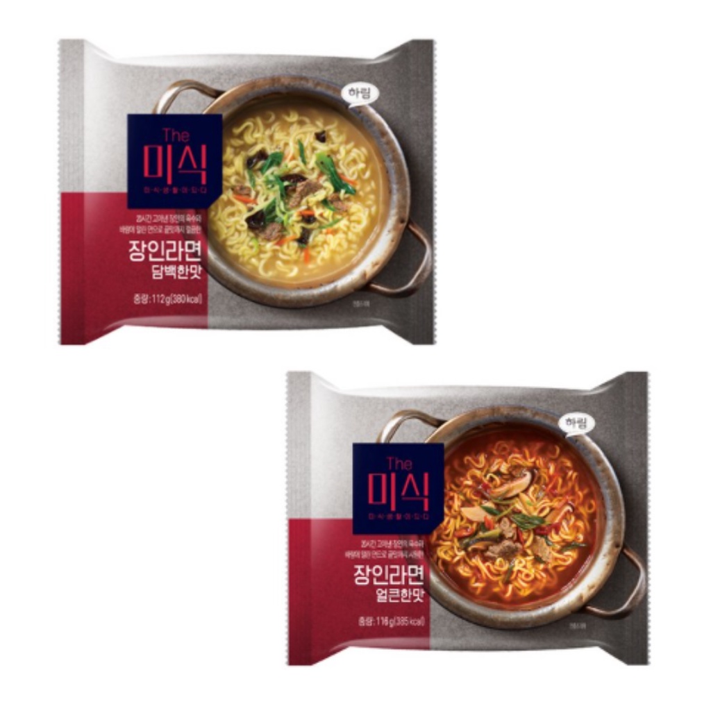 The Misik master ramen /2type/ 4ea/ from korea/food Popular Lee Jungjae ...