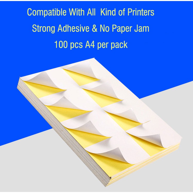 customized die-cut sticker printing label adhesive paper laser inkjet ...