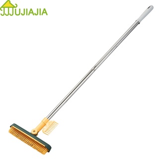 3 in 1 Bathroom Cleaning Brush with wiper Long Handle Tile Cleaner