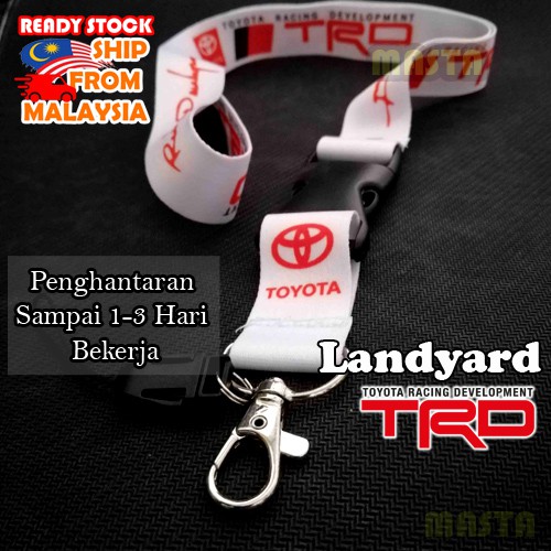 Toyota Trd Lanyard Putih - Neck Strap Landyard Toyota Trd kad matrix ...