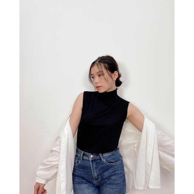 Baju Manset Kaos Inner Lekbong Buntung Tanpa Lengan Wanita Bahan Spandek Rayon Premium Murah