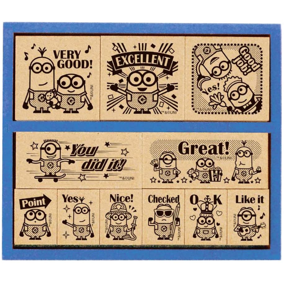 Japan Beverly Minions Stamp Snoppy waldo Wooden Stamp Set SDH-113 for ...