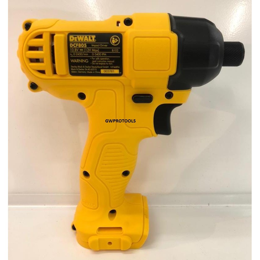 DCF805 ( BARE UNIT/ SOLO UNIT ) DEWALT 12V MAX CORDLESS IMPACT DRIVER ...