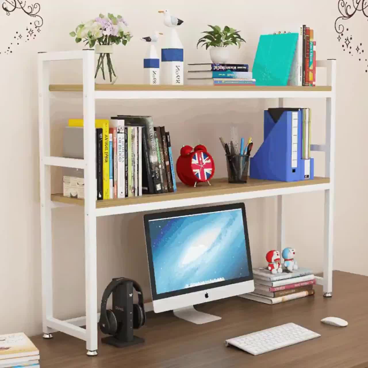 YOULITE Desktop Shelf Book Shelf Tabletop Rack Small Bookshelf ...