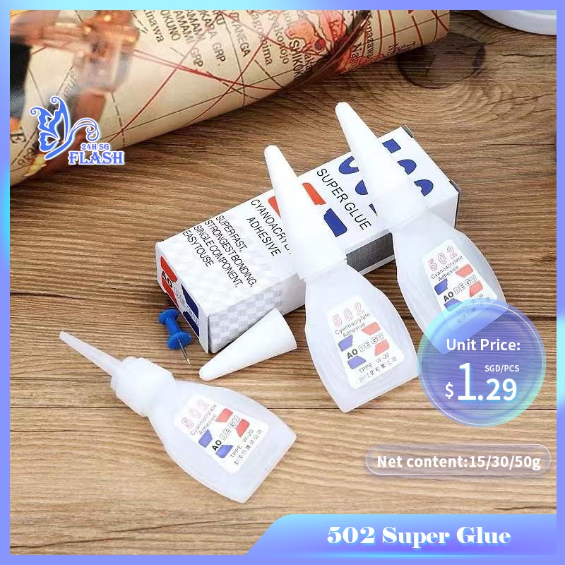 ⚡SG HOT SALE⚡Super Glue 502 Cyanoacrylate Adhesive Strongest Bonding Fast Repair Tool Shopee