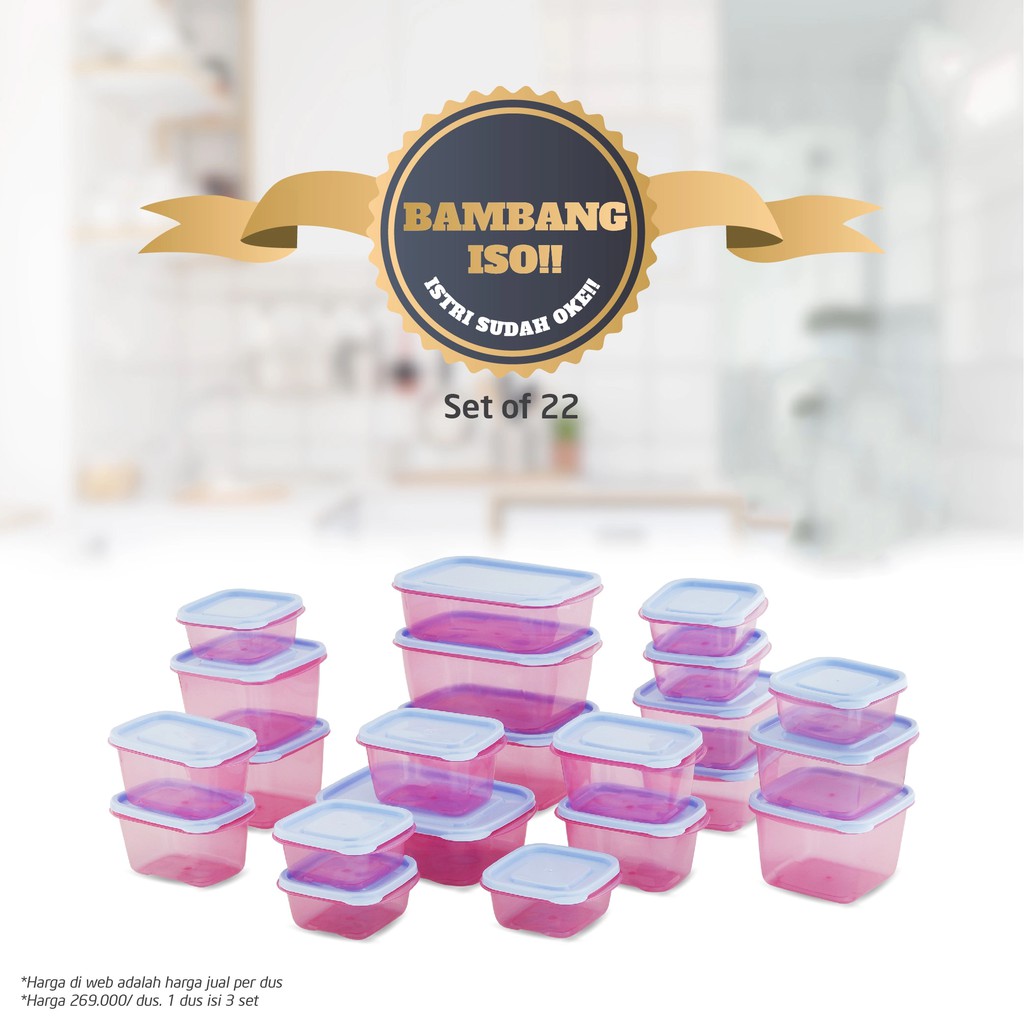 Iso Bambang Set Of 22 Multifunctional Containers That Can Be Used For
