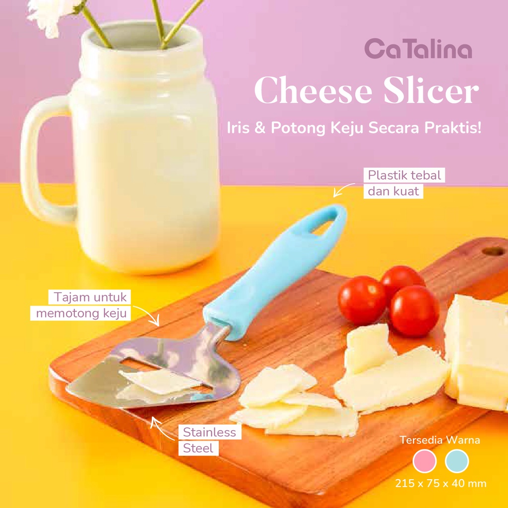 Pemotong Keju Butter Pengiris Keju Peeler Cake Shovel - Gambar 3