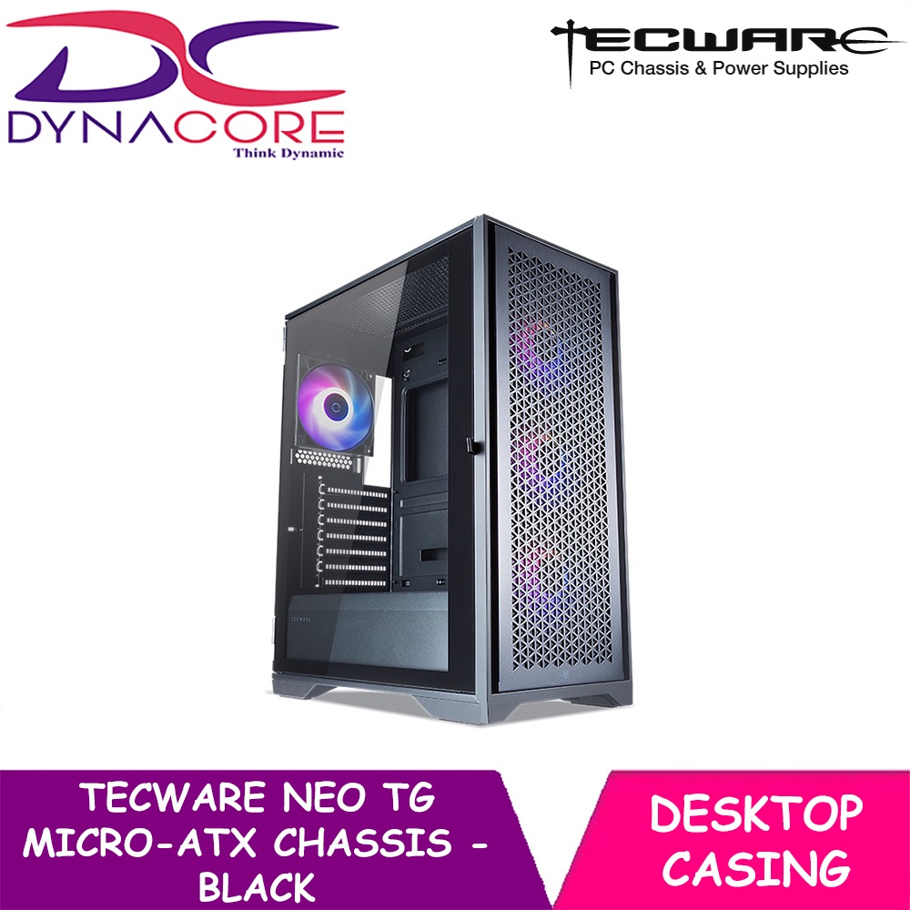 Dynacore Tecware Neo Tg Mid Tower Chassis X Omni P Argb Fans Hub Twca Neo Whom Year