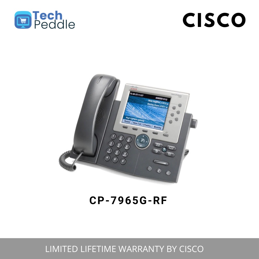 Cisco refresh) Cisco CP-7965G Unified IP Phone 7965, Gig Ethernet, Color |  Shopee Singapore