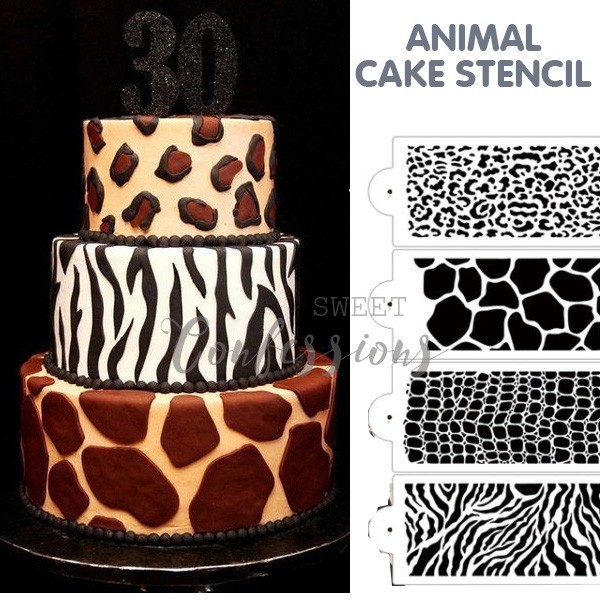 Leopard Cake Stencil 