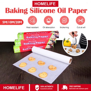 5m/100m High Temperature Double-Sided Silicone Baking Paper Greaseproof  Paper Roll Parchment Paper - China Parchment Baking Sheet Paper,  Disposabble Baking Paper