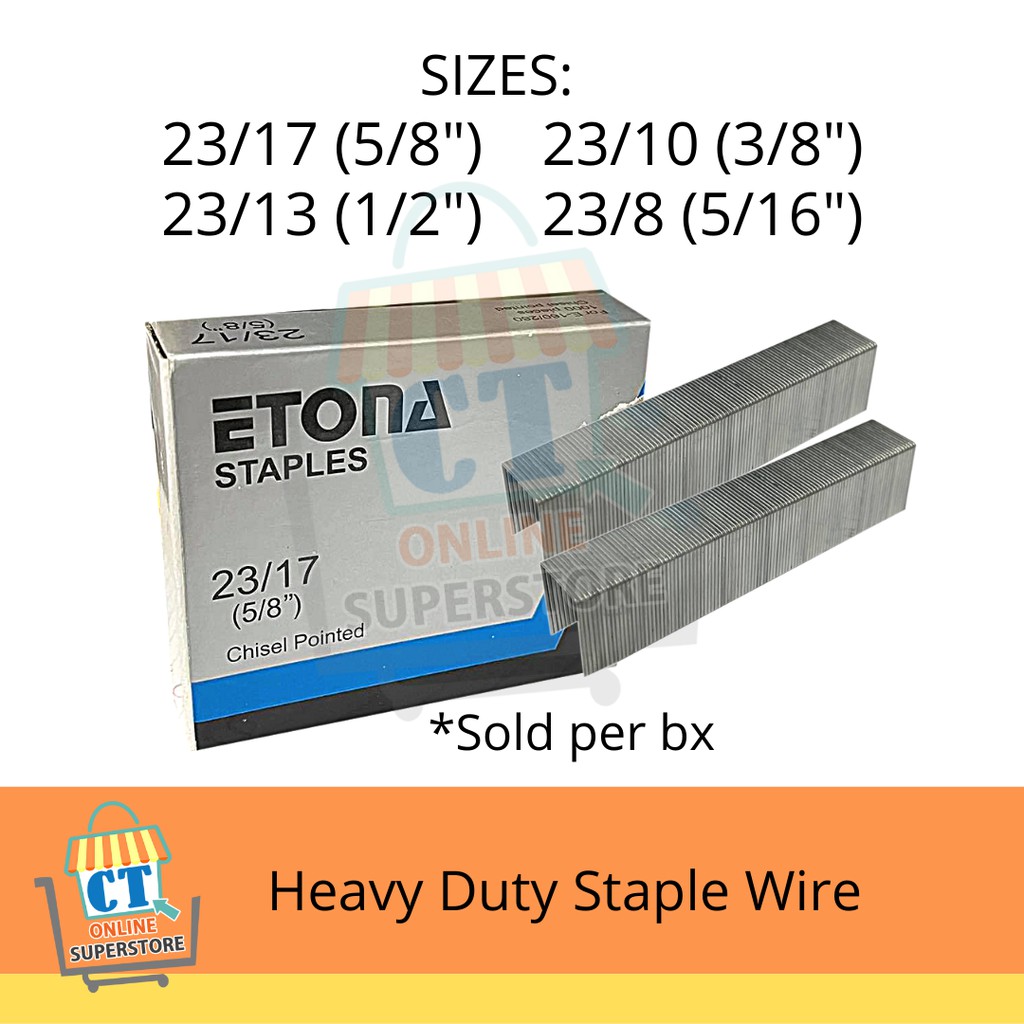 Etona Heavy Duty Staple Wire Shopee Singapore