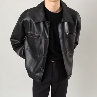 Men's leather jacket on sale sale