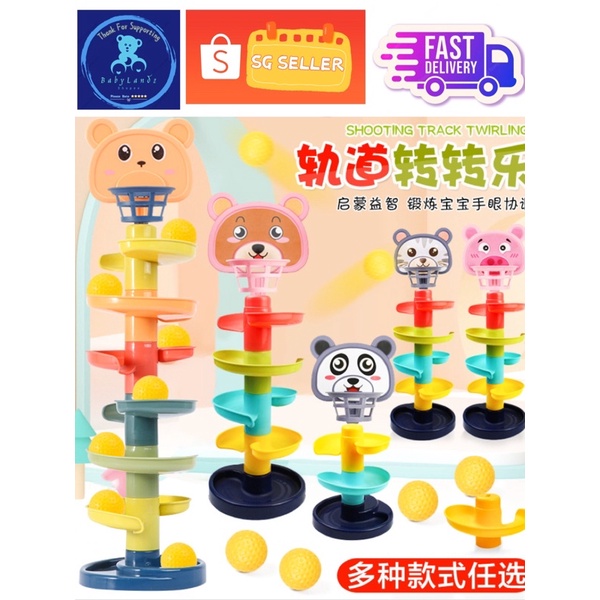 Ready Stock)Fun track skating, turn around Enlightenment Toys 1-3