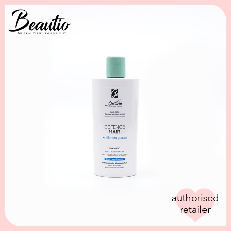 Bionike Defence Hair Sebum-Regulating Normalising Shampoo-For Oily Skin ...