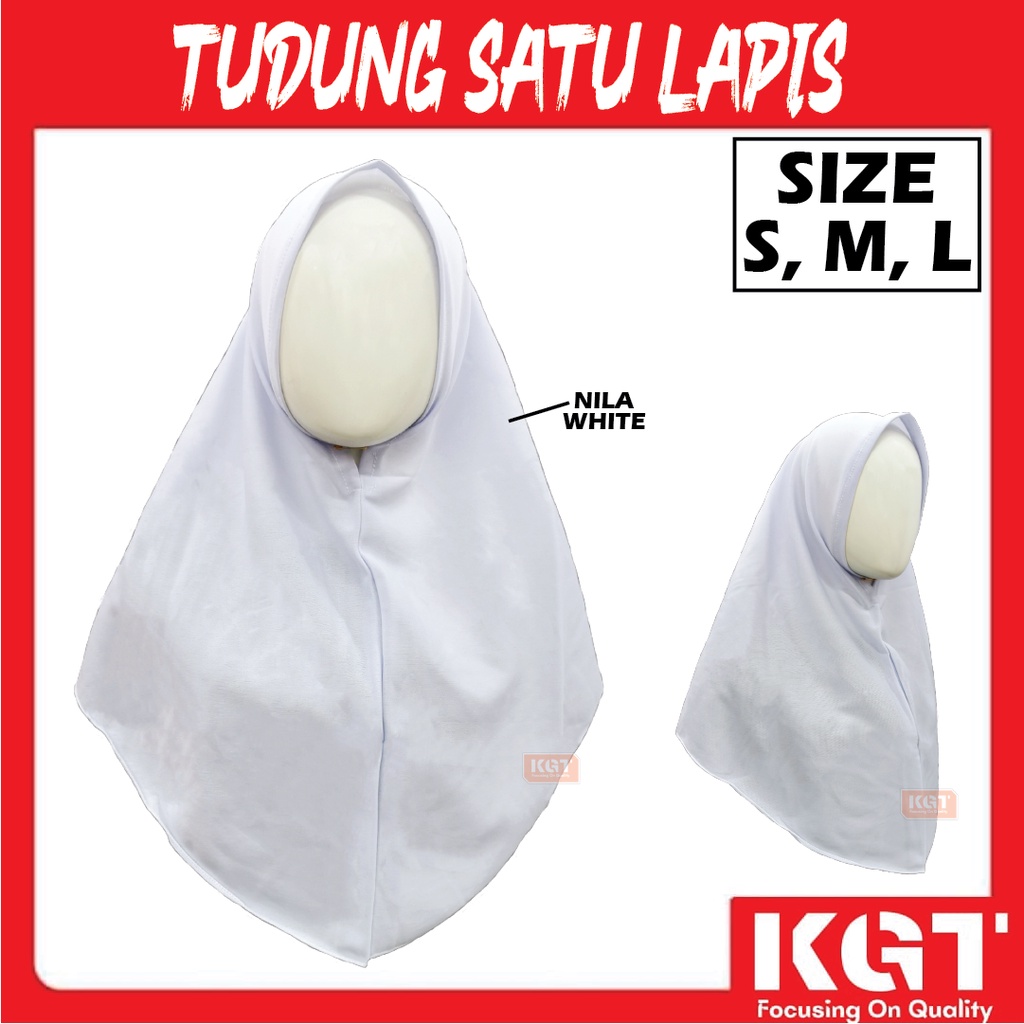 One Layer Hood JC Fabric Low School Hood Tadika Hood Muslimah Hood ...