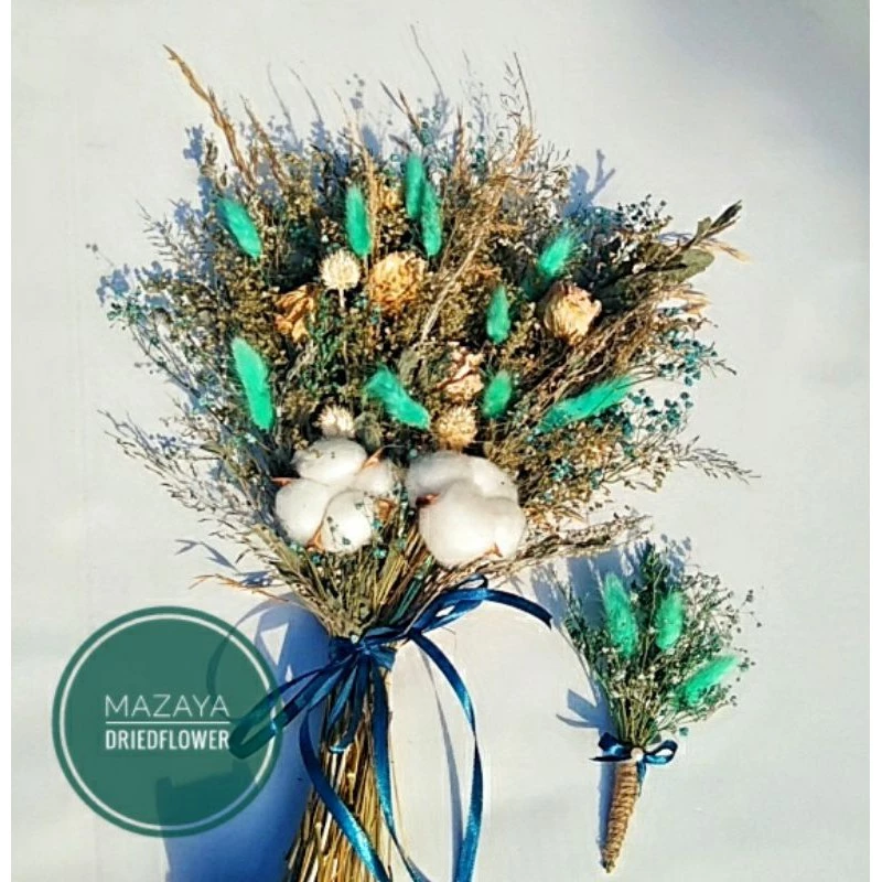 hand buket custom  by request - handbuket wedding (free corsage) - Gambar 3