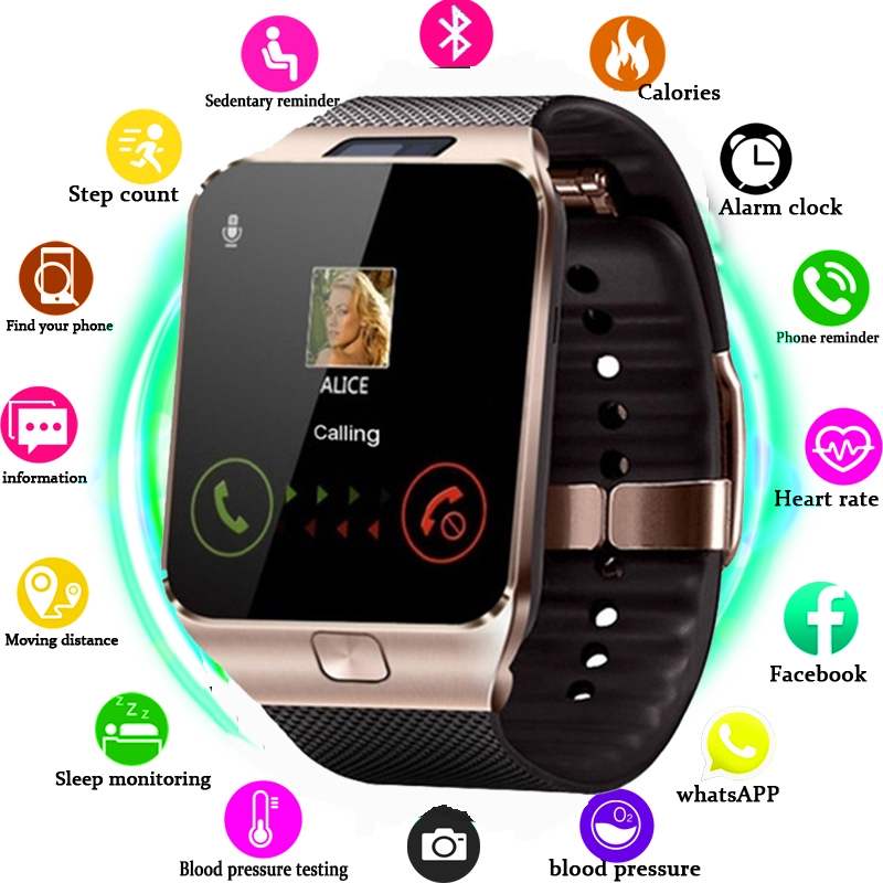 Smart Watch DZ09 Smart Clock Support TF SIM Camera Men Women Sport Bluetooth Camera Wristwatch For Android Shopee Singapore