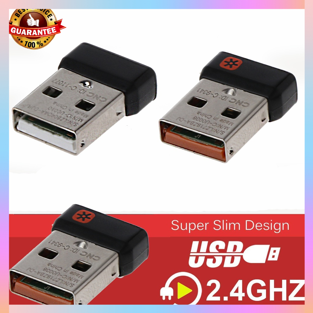 Unifying Receiver 1 to 6 Devices USB Wireless Keyboard Dongle Mouse