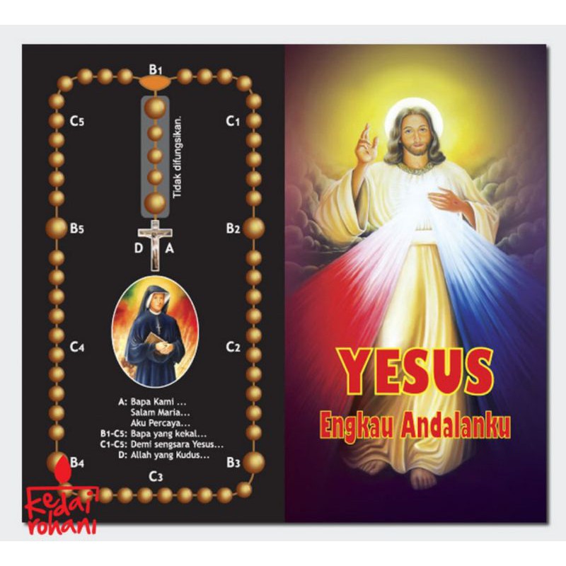 Flyer Sheet Caplets Mercy Prayer Illahi Jesus You Are My Mainstay Jesu ...