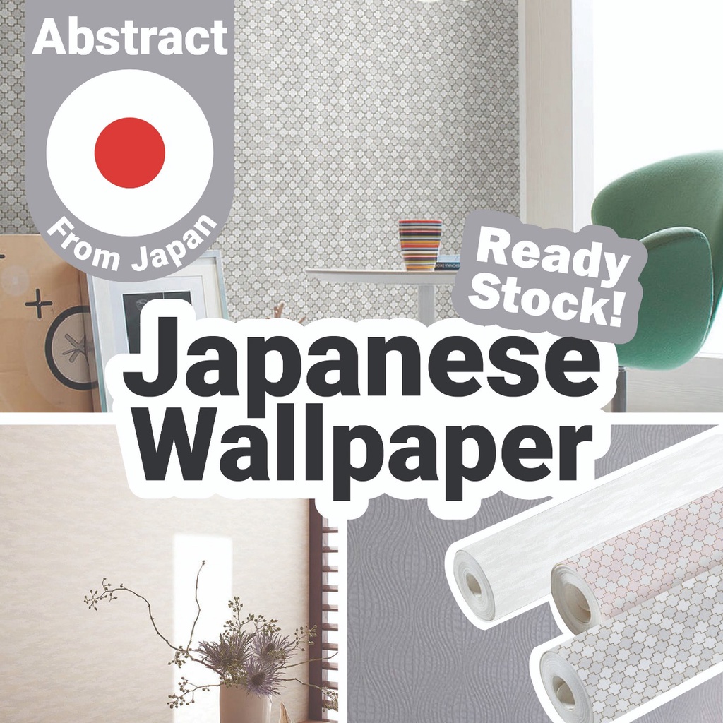 READY STOCK SG Japanese Wallpaper Abstract Design - Easy DIY / High ...