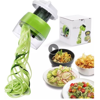 1pc, Vegetable Spiralizer, Manual Zucchini Noodle Maker, Zoodles Spiralizer  For Potato, Multifunctional Vegetable Slicer, Fruit Grater, Kitchen Stuff