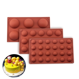 1pc Hemisphere Silicone Mold 15-cavity Mousse Mold Dessert Tools Half Ball  Silicone Mould Half Sphere Mold for Baking